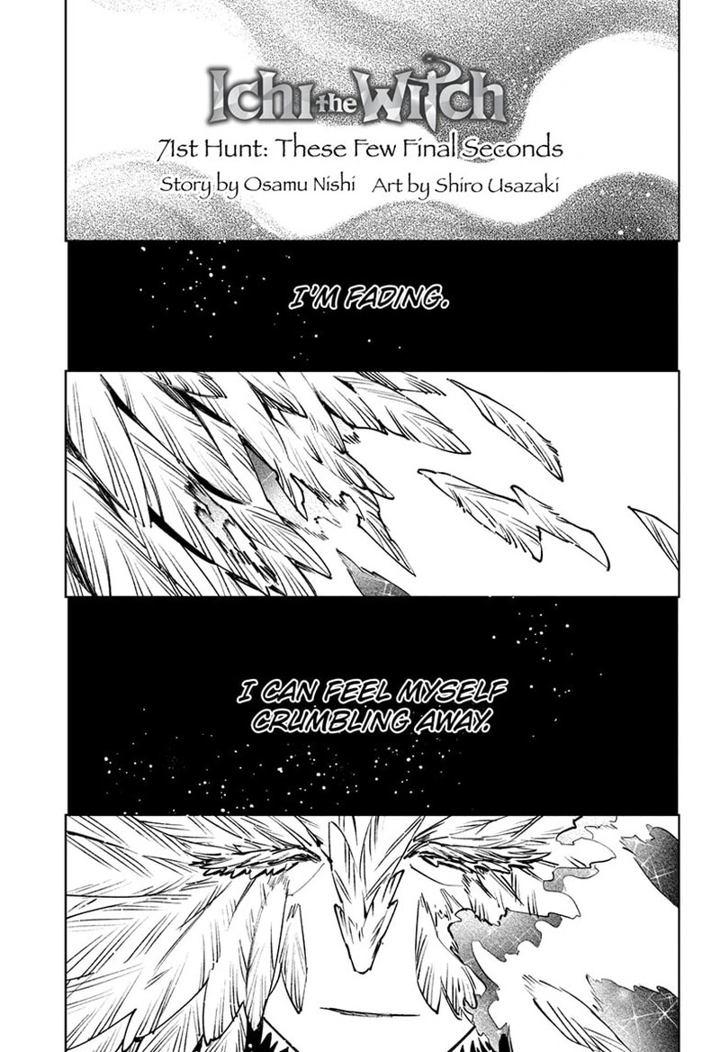 Ichi the Witch Manga Chapter 71 page 1 - These Few Final Seconds
